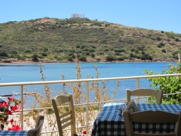 Taverne unterhalb des Poseidon-Tempels