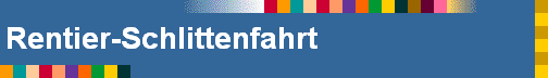 Rentier-Schlittenfahrt
